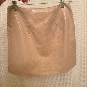 A New Day Pink and Gold Mini Pencil Skirt